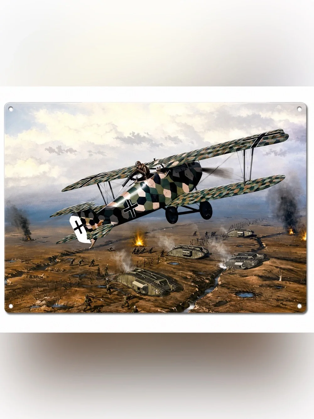 NEW Heavy Duty Steel Army Airplane Metal Sign